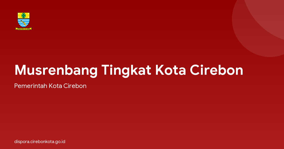 Musrenbang Tingkat Kota Cirebon