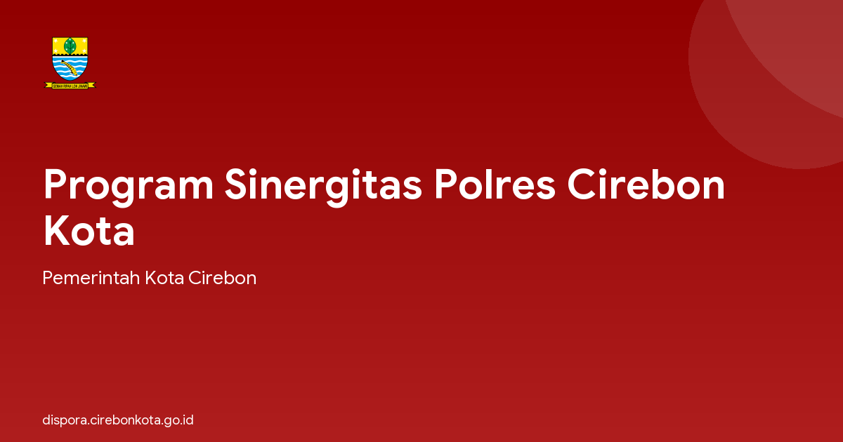 Program Sinergitas Polres Cirebon Kota