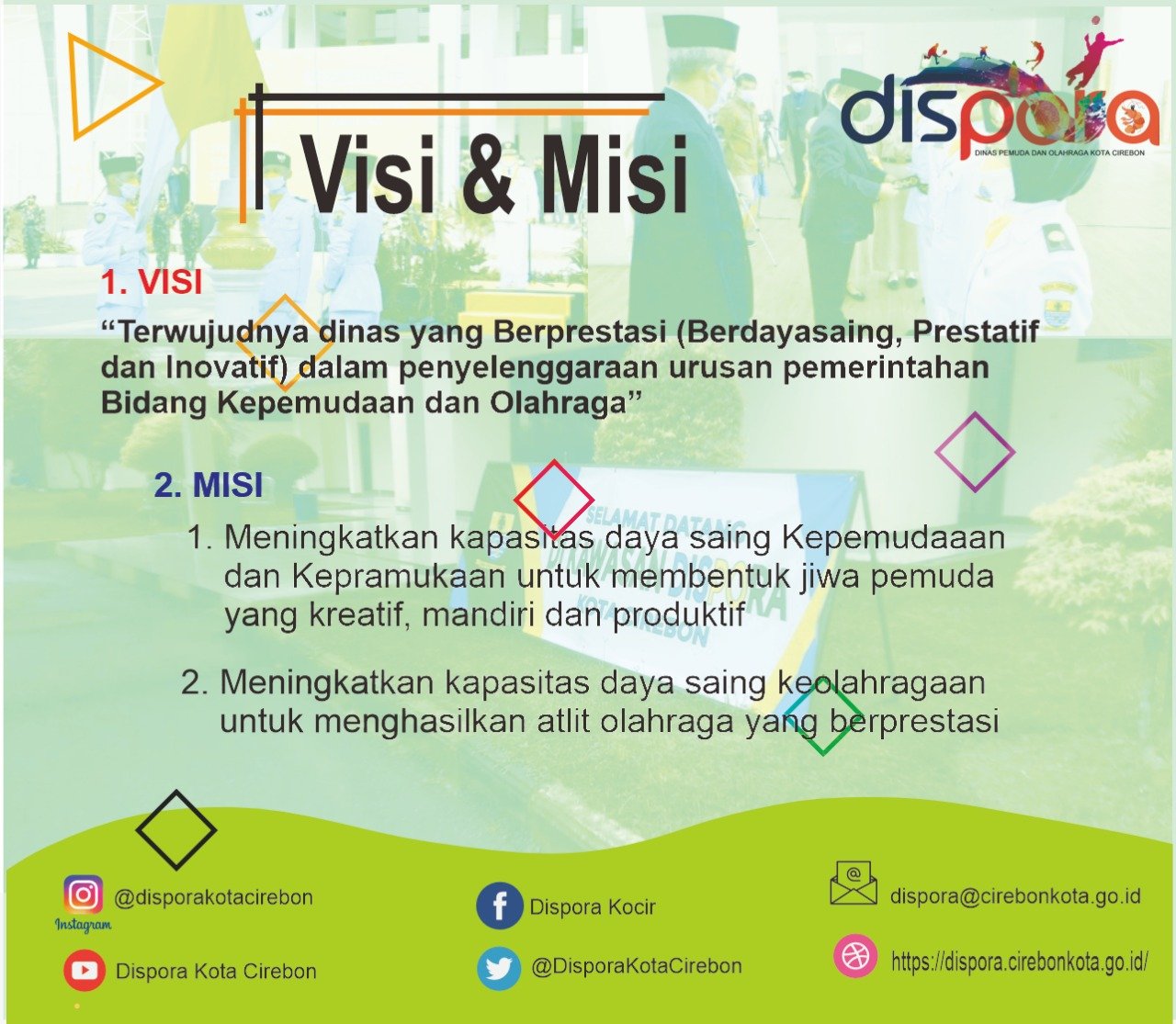 Visi Misi Dinas Pemuda dan Olahraga Kota Cirebon