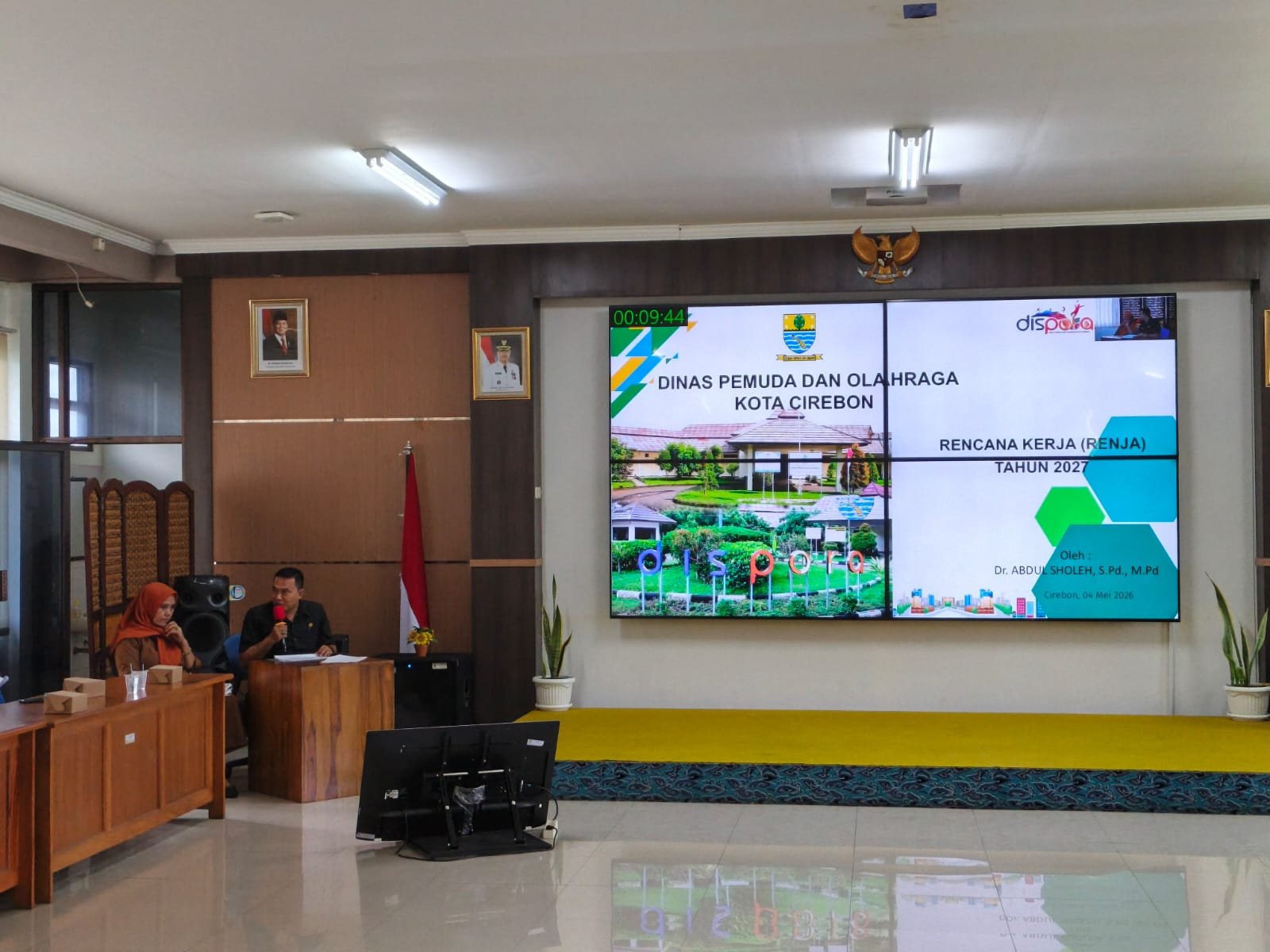 Plt. Kepala Dinas Pemuda dan Olahraga Kota Cirebon menghadiri Ekspose Rencana Kerja Tahun 2027