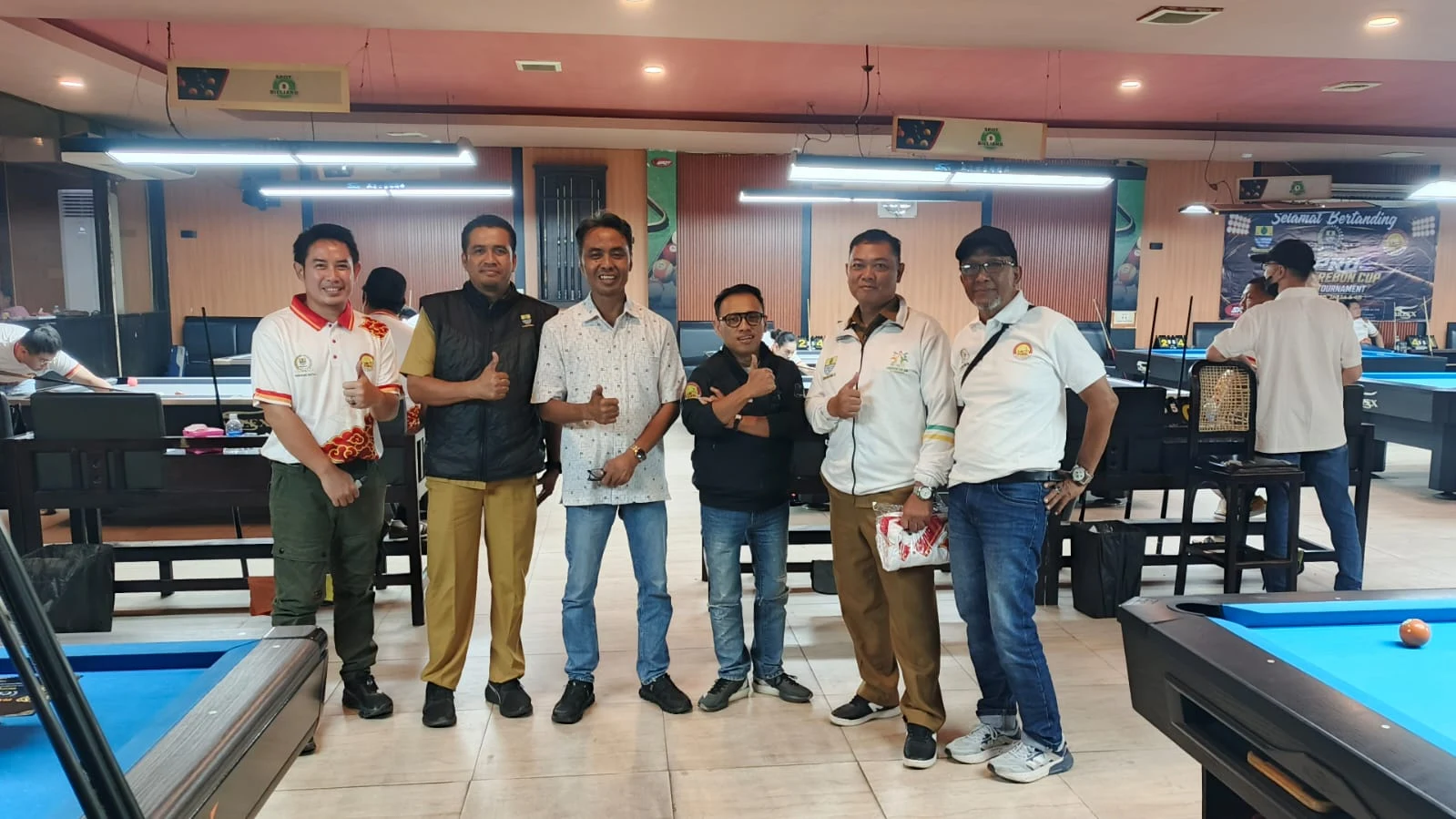 Kepala Bidang Keolahragaan DISPORA Kota Cirebon menghadiri DPRD Kota Cirebon Cup 9 Ball Billiard Tournament