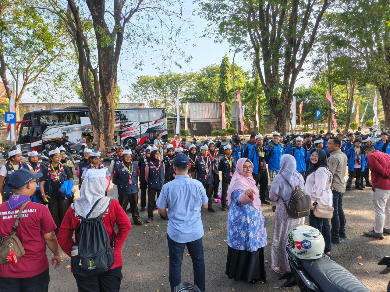 Bidang Kepemudaan menghadiri Kedatangan Kontingen Jambore Nasional XII Kwarcab Gerakan Pramuka Kota Cirebon